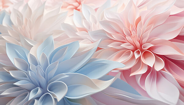 Delicate layers of pastel petals Delicate layers of pastel petals