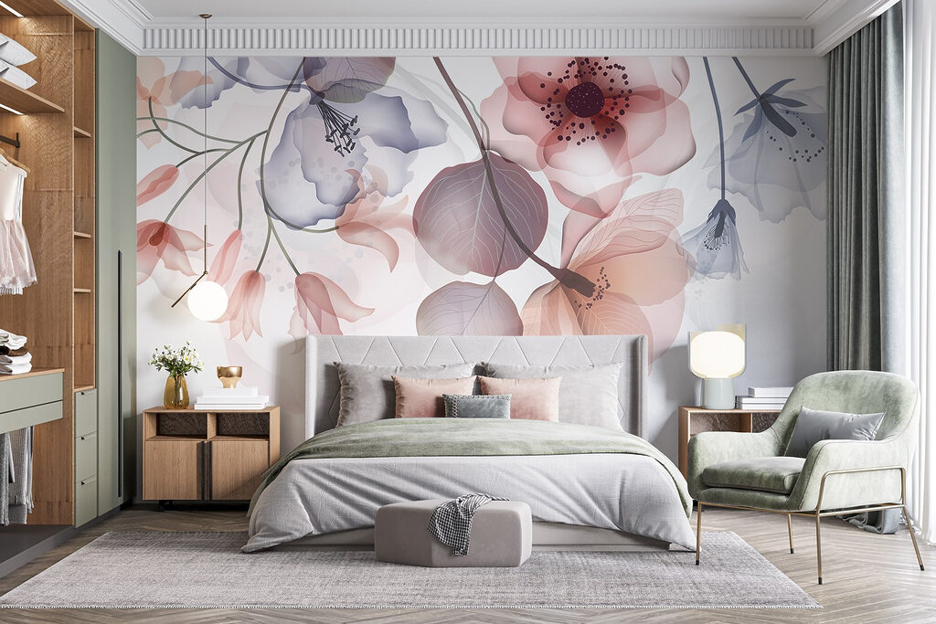 Delicate floral design with soft hues Delicate floral design with soft hues