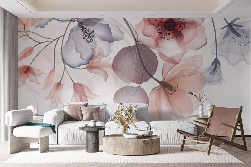 Delicate floral design with soft hues Delicate floral design with soft hues