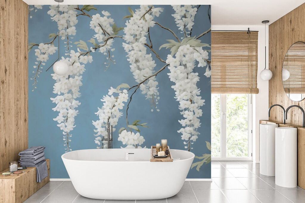 White flowers on a branch