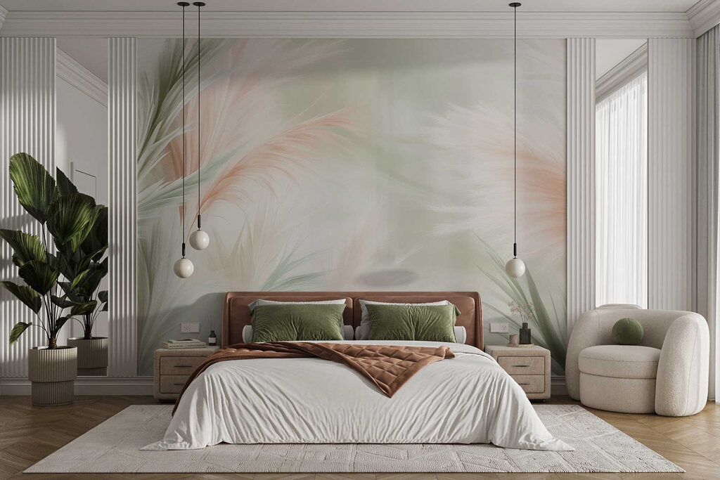 Soft pastel foliage in gentle hues