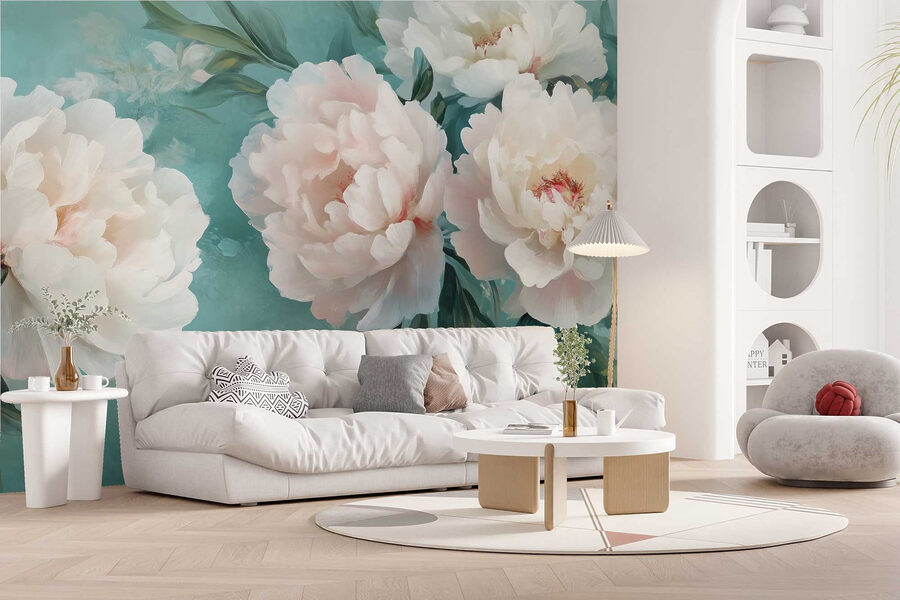 Wall murals Group of white flowers - Image 6