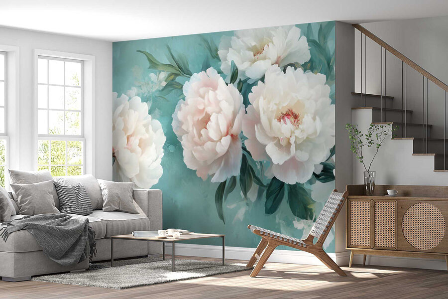 Wall murals Group of white flowers - Image 7