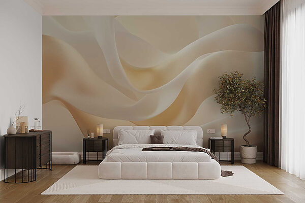 Soft waves of delicate fabric design Soft waves of delicate fabric design
