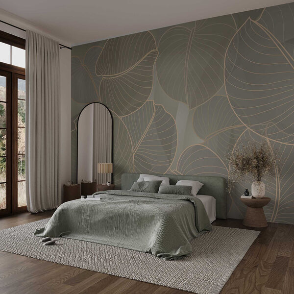 Soft leaves in soothing colors Soft leaves in soothing colors