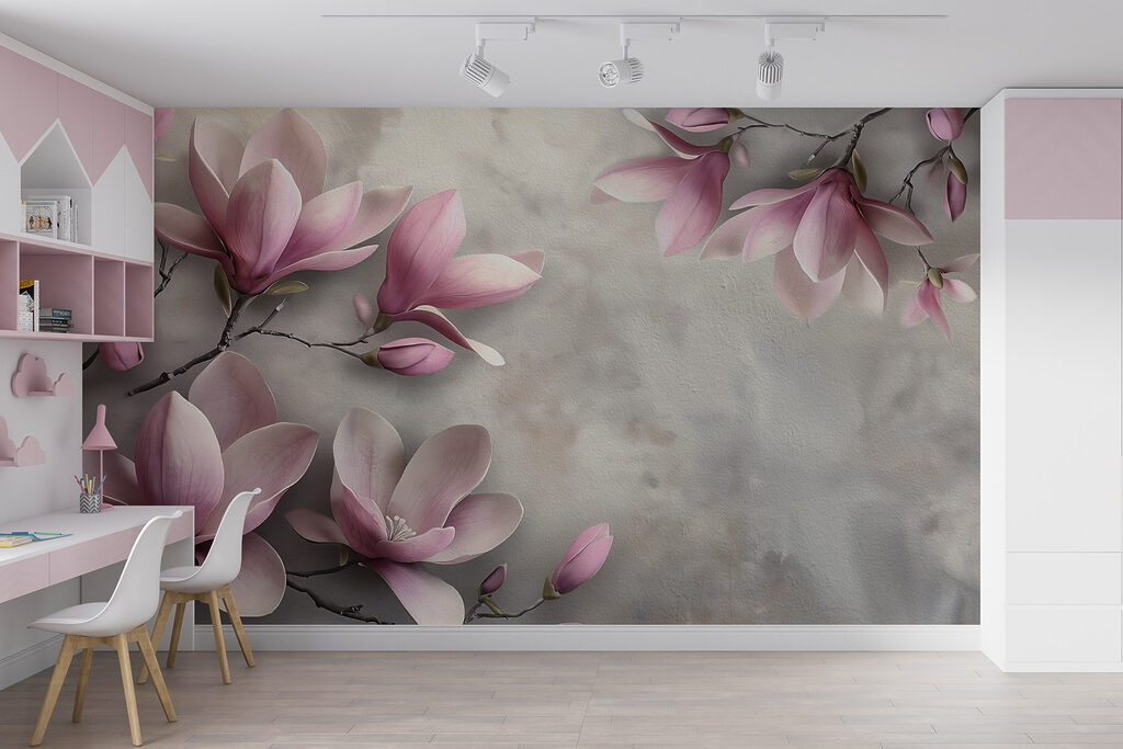 Delicate blossoms in soft hues