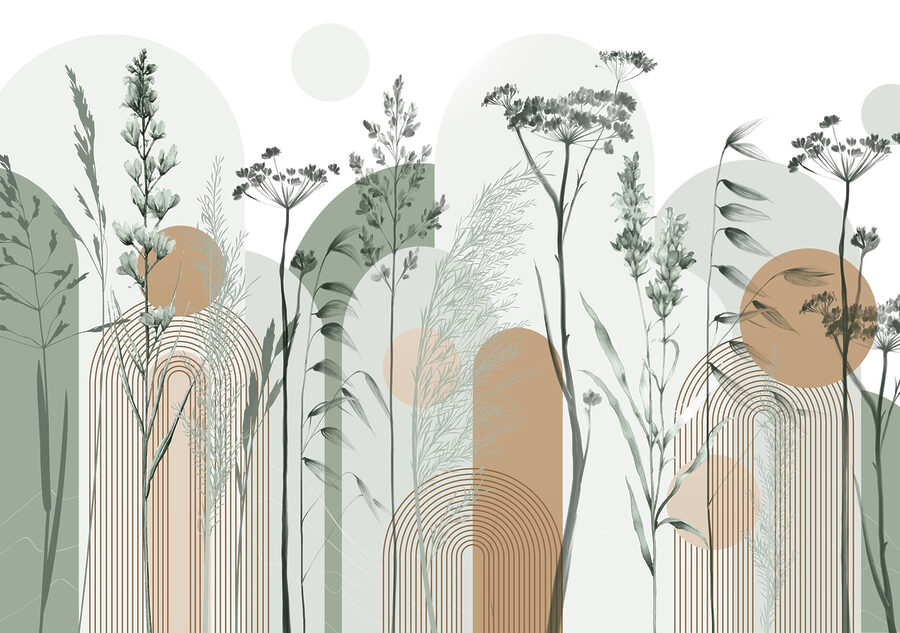Serene nature-inspired abstract design