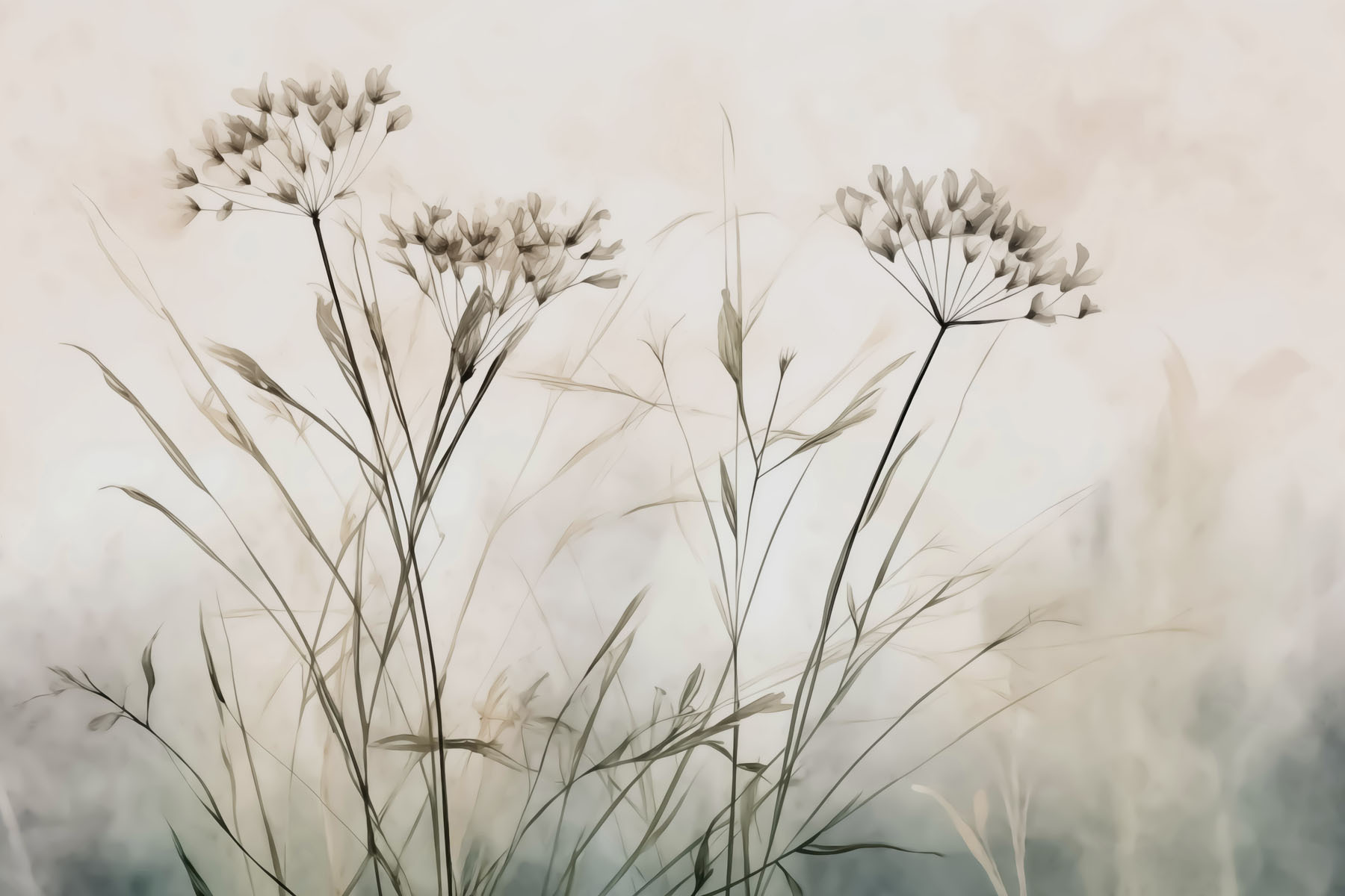 Delicate blooms in a soft embrace Delicate blooms in a soft embrace