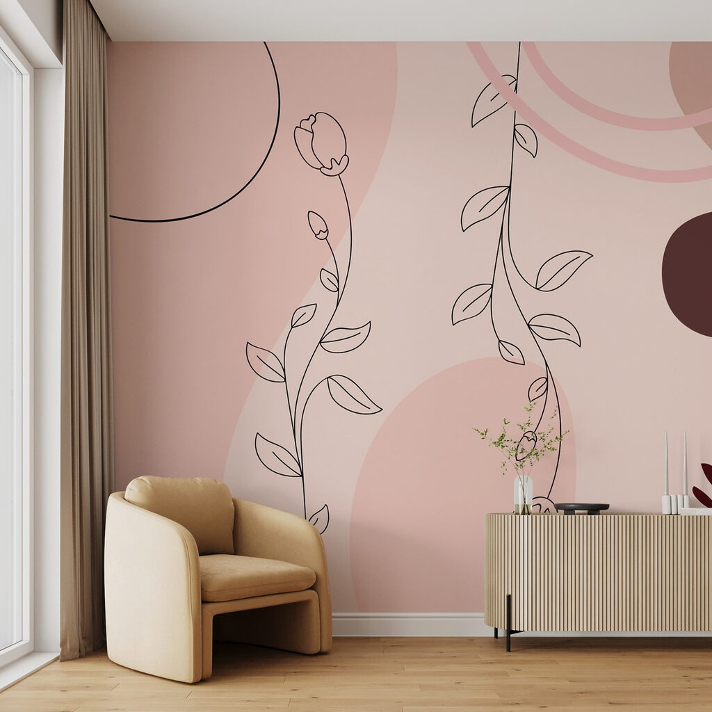 Soft florals meet abstract shapes Soft florals meet abstract shapes
