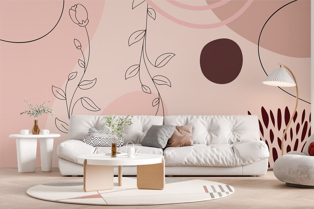 Soft florals meet abstract shapes Soft florals meet abstract shapes