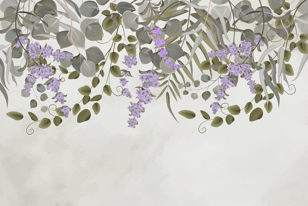 Delicate blossoms and lush greenery Delicate blossoms and lush greenery