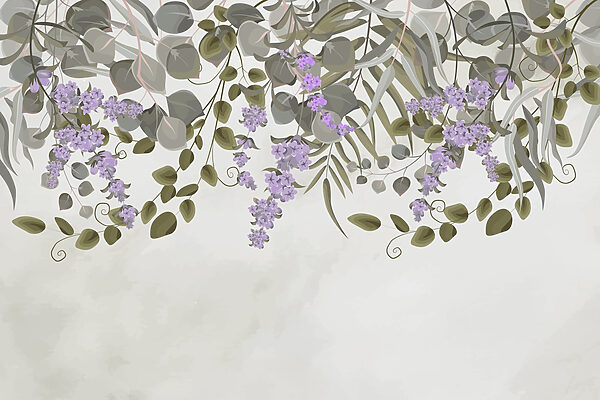 Delicate blossoms and lush greenery Delicate blossoms and lush greenery