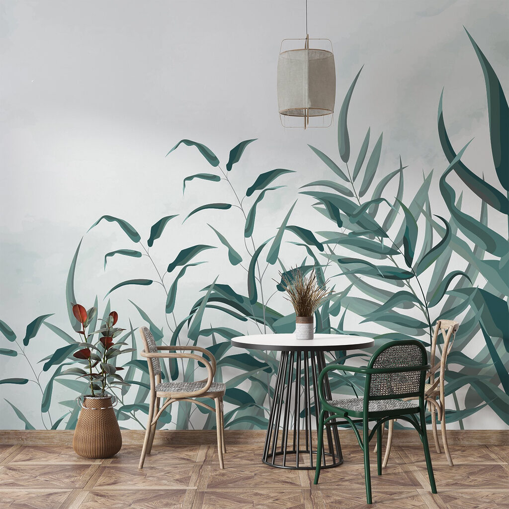 Lush leaves against a soft backdrop