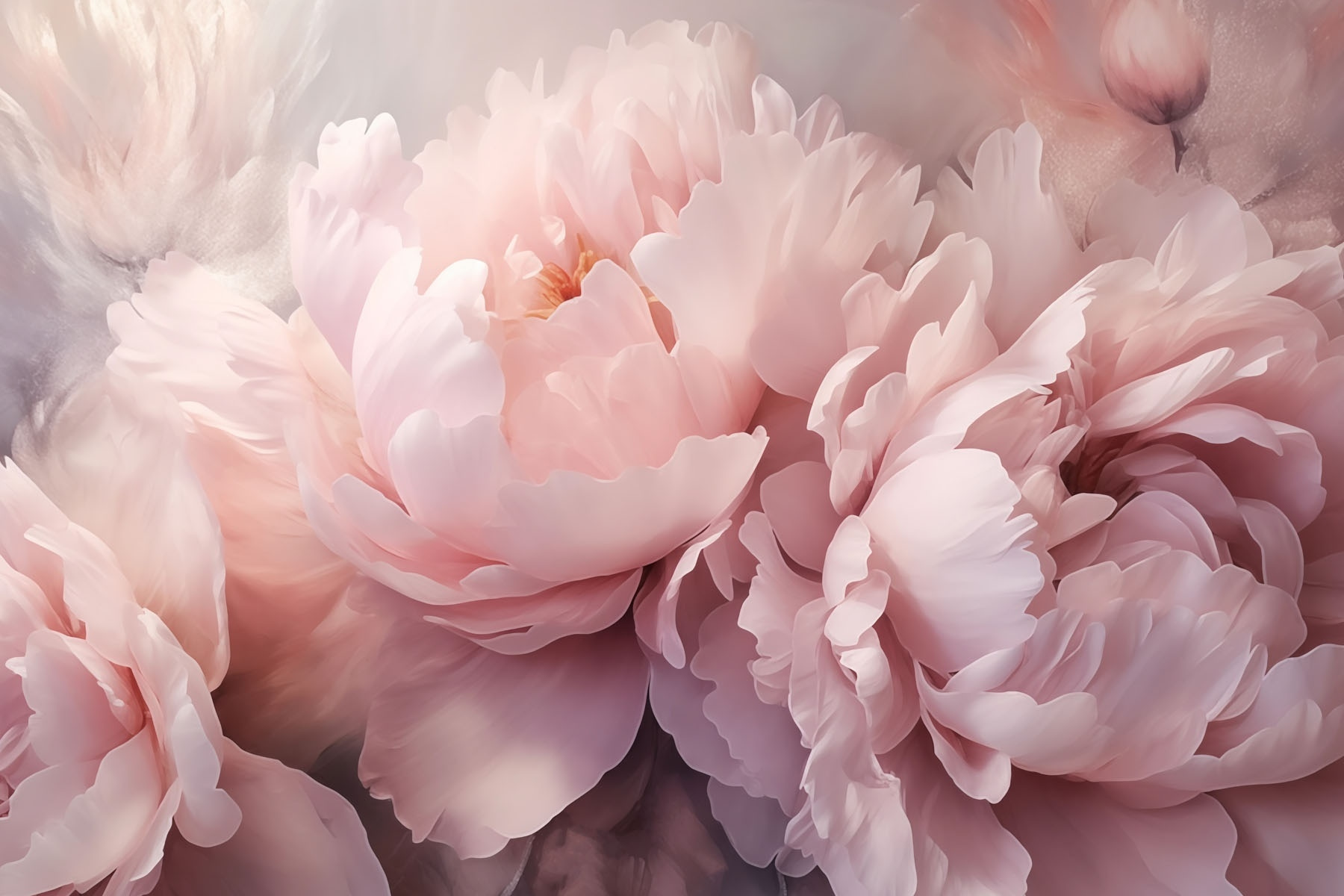 Soft petals in gentle hues Soft petals in gentle hues
