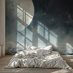 Wall murals Moon in the sky
