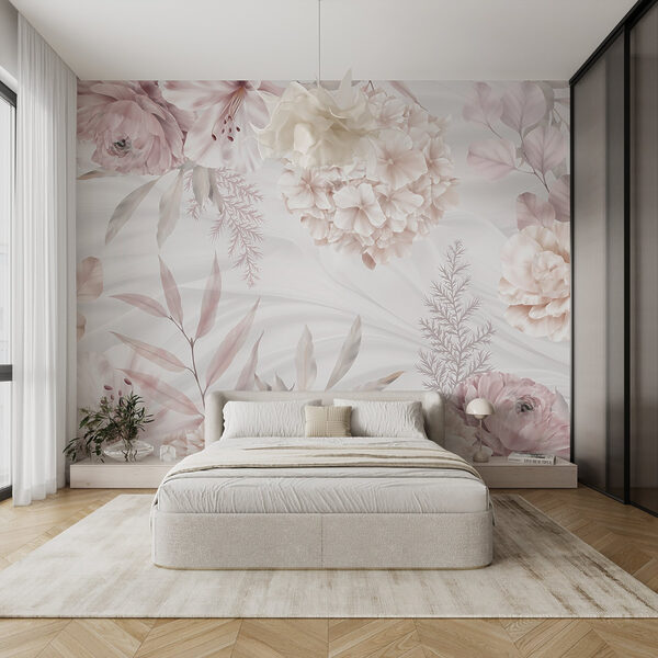 Soft pastel blooms on gentle backdrop Soft pastel blooms on gentle backdrop