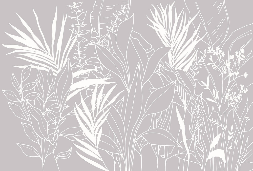 - Elegant foliage on a muted backdrop