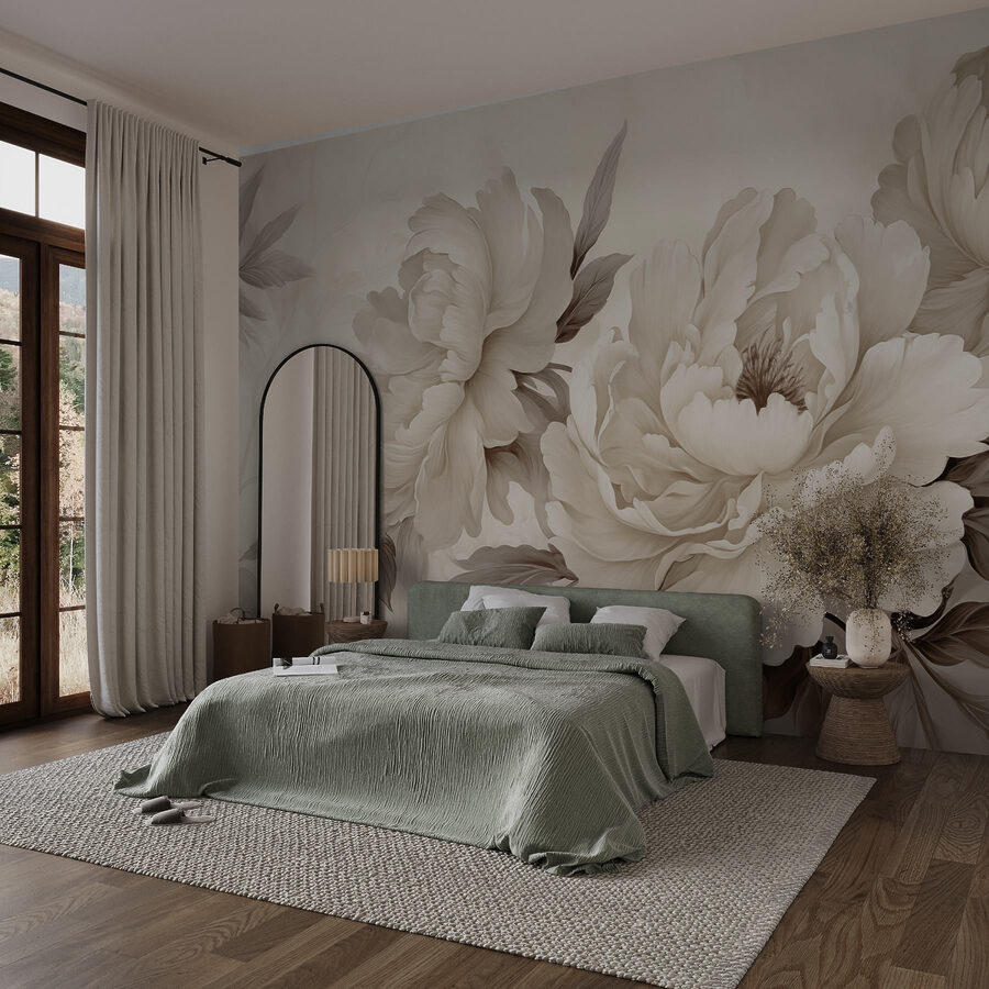 Delicate blooms in soft hues