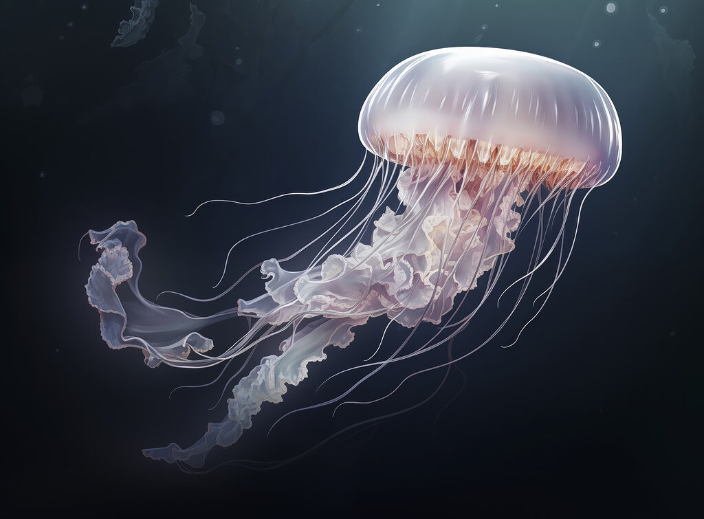 Jellyfish in the water Jellyfish in the water