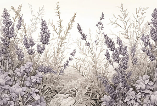 Delicate lavender blooms in harmony. Delicate lavender blooms in harmony.
