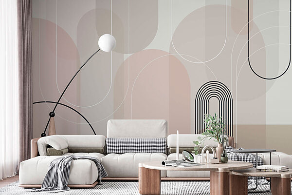 Soft curves in subtle earth tones. Soft curves in subtle earth tones.