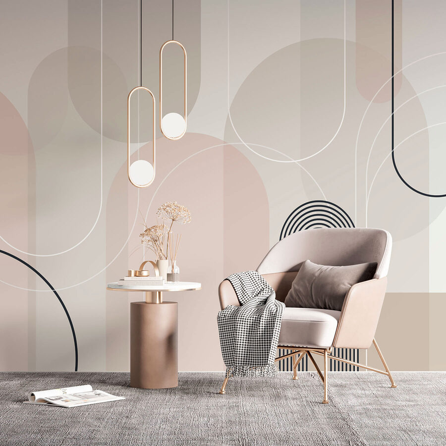Soft curves in subtle earth tones. Soft curves in subtle earth tones.