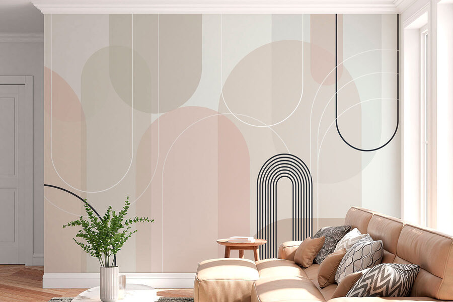 Soft curves in subtle earth tones. Soft curves in subtle earth tones.