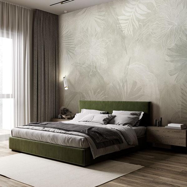 White and grey floral pattern White and grey floral pattern