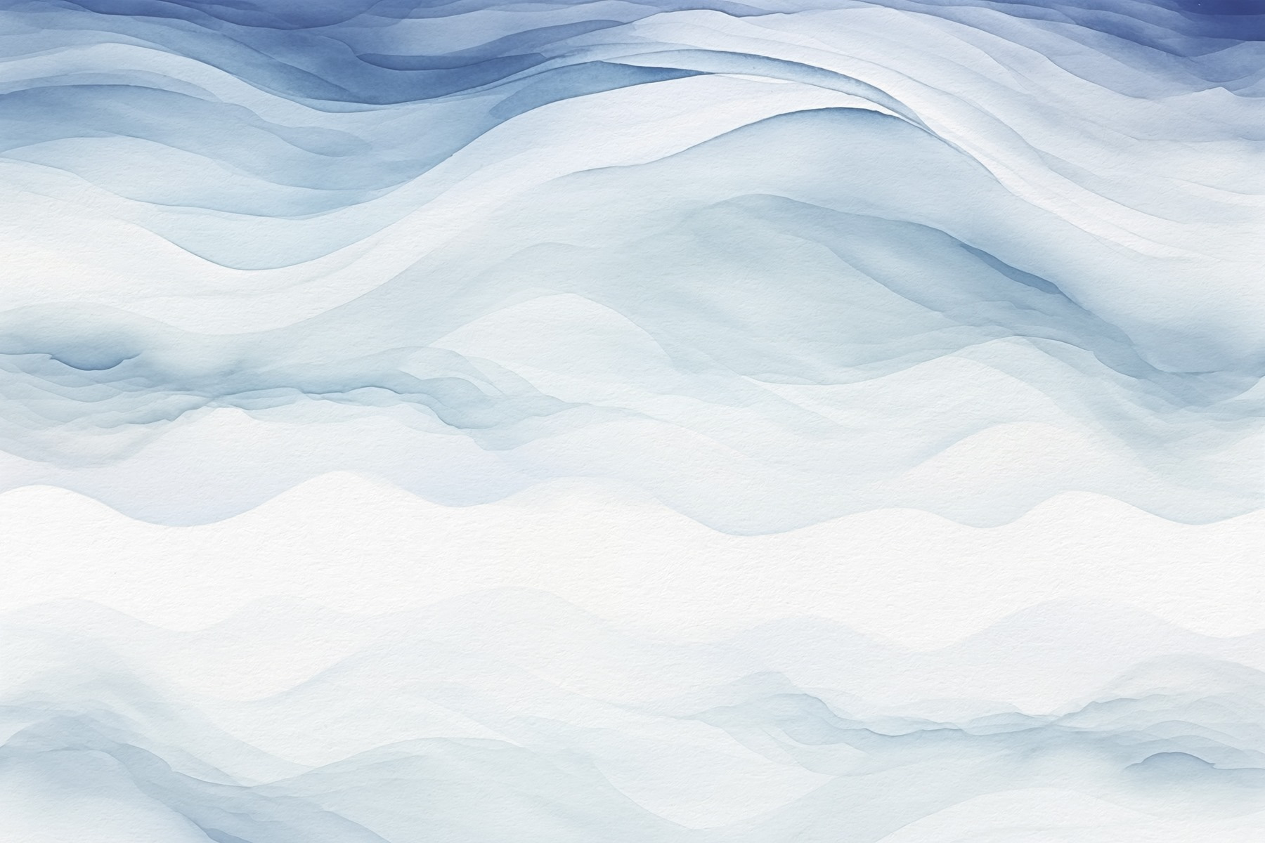 White and blue watercolor painting White and blue watercolor painting