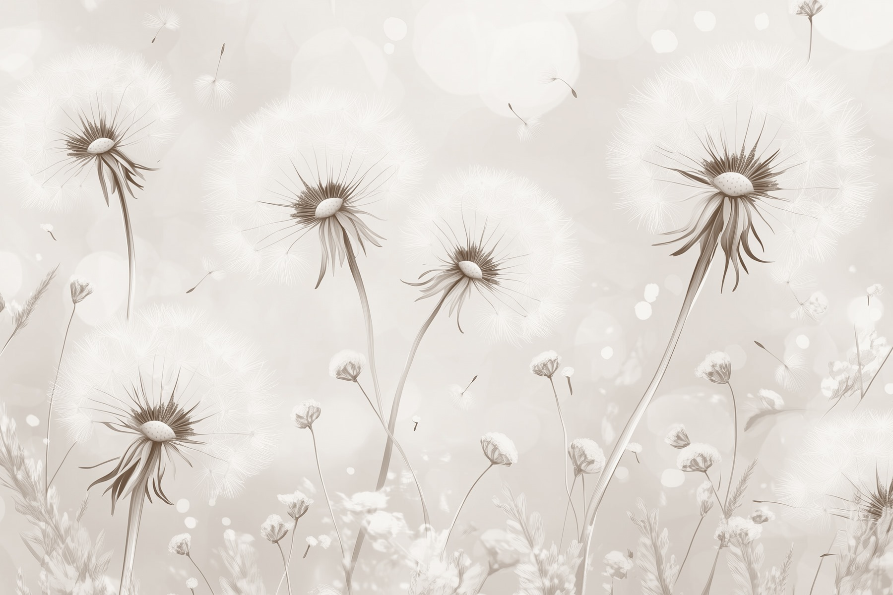Delicate dandelion dreams in bloom