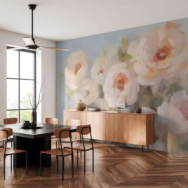 Painting of flowers in a vase