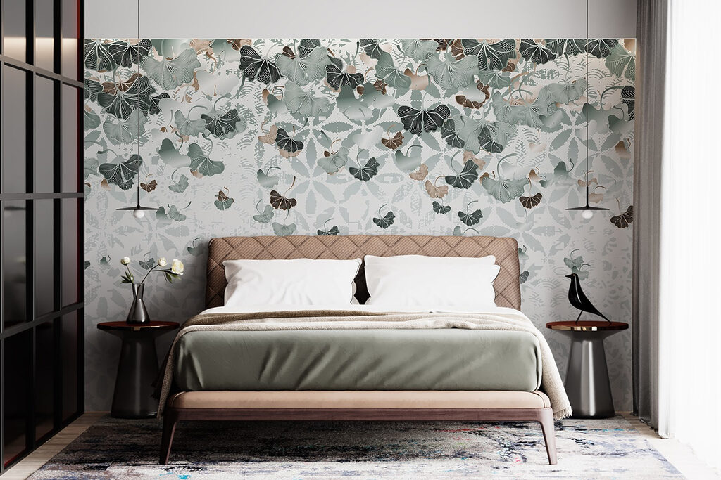 Flowing leaves create tranquil patterns Flowing leaves create tranquil patterns