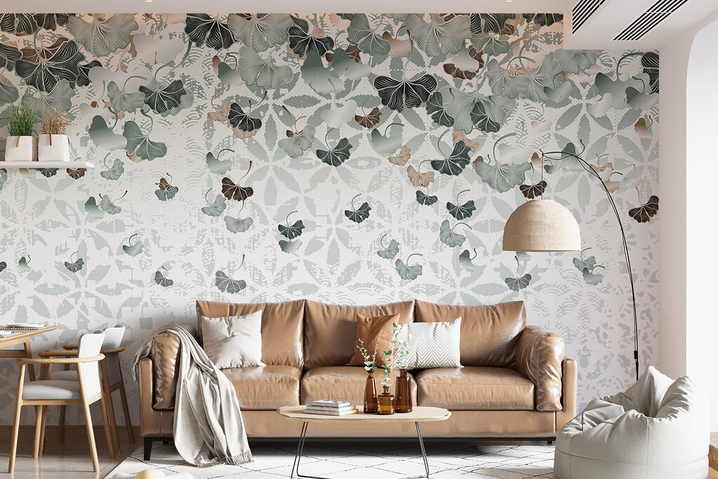 Flowing leaves create tranquil patterns Flowing leaves create tranquil patterns