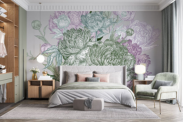 Vibrant floral illustration with detail Vibrant floral illustration with detail