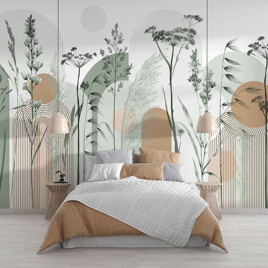 Serene nature-inspired abstract design
