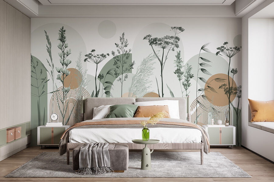 Serene nature-inspired abstract design