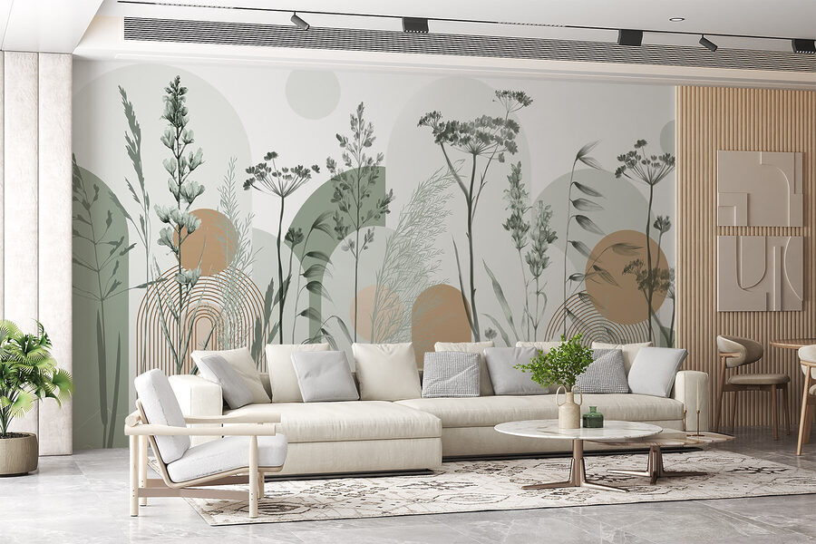 Serene nature-inspired abstract design