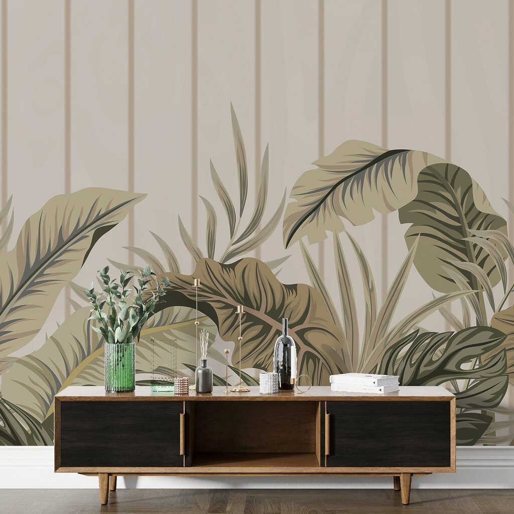 Lush leaves in subtle tones Lush leaves in subtle tones