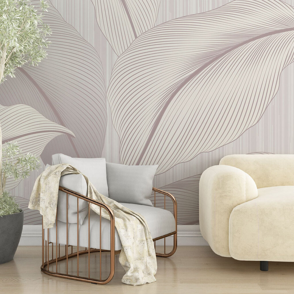 Elegant leaves in soft tones Elegant leaves in soft tones