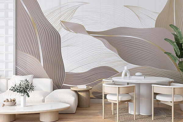 Flowing Lines and Soft Colors