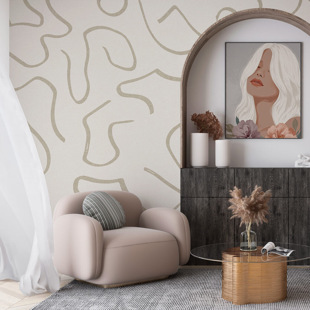 White and tan pattern