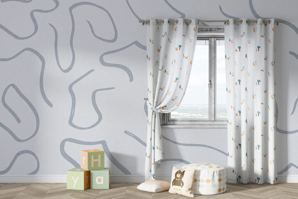 White background with lines