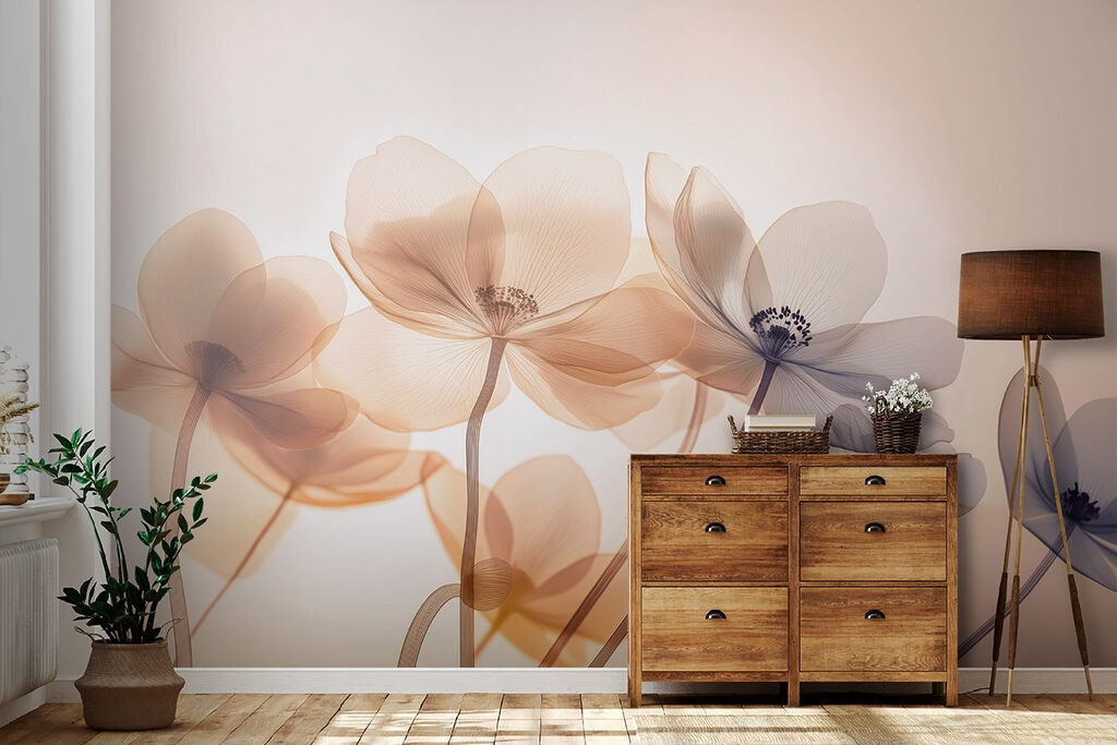 Delicate blooms in soft hues