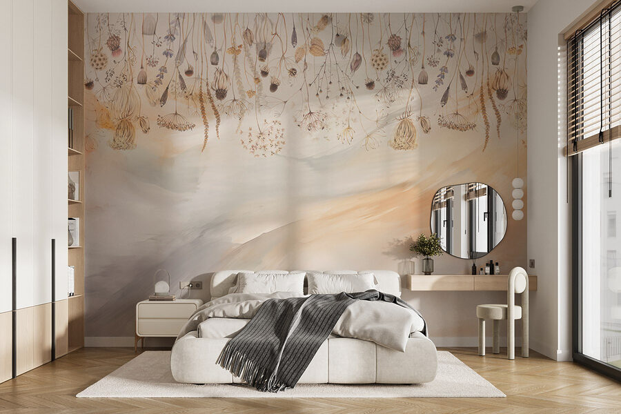 Painting of dried flowers and plants Painting of dried flowers and plants