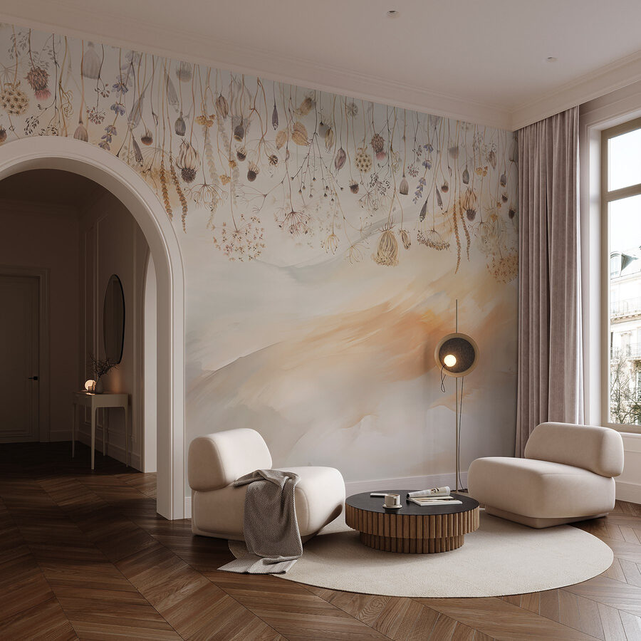Painting of dried flowers and plants Painting of dried flowers and plants