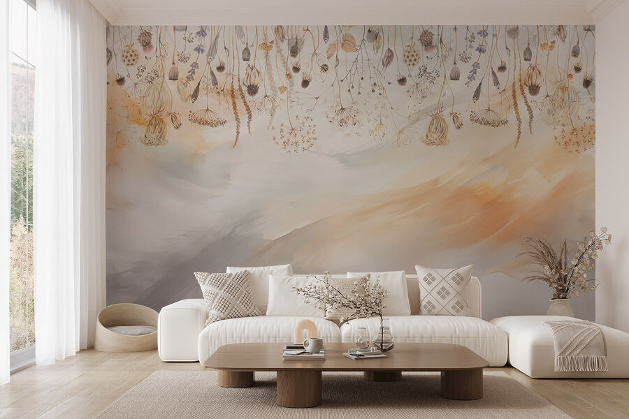 Painting of dried flowers and plants Painting of dried flowers and plants
