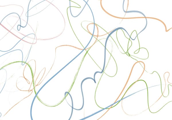 Colorful lines on a white background Colorful lines on a white background