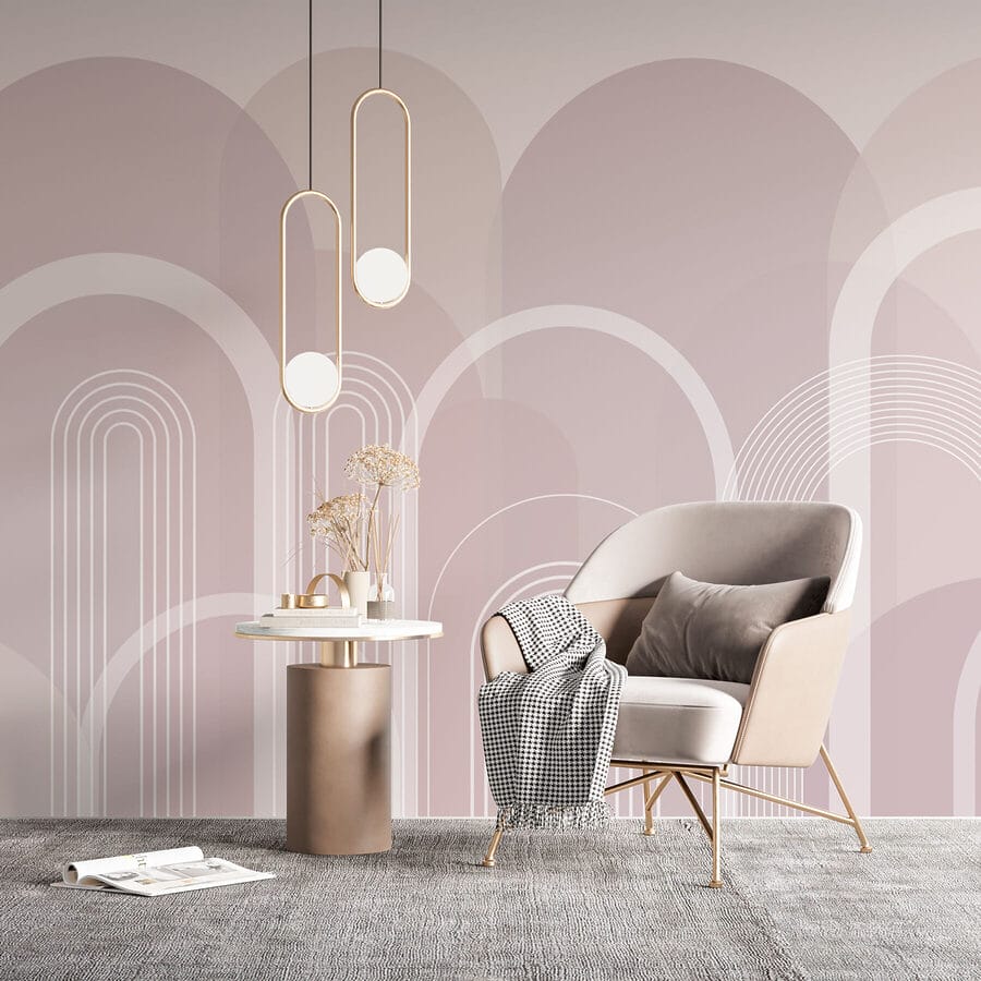 White and gray background with white lines