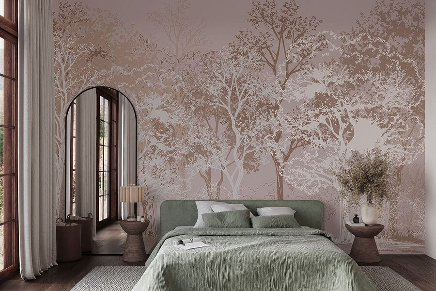Group of trees in a forest