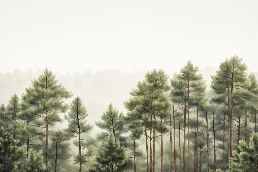 Group of trees in a forest Group of trees in a forest